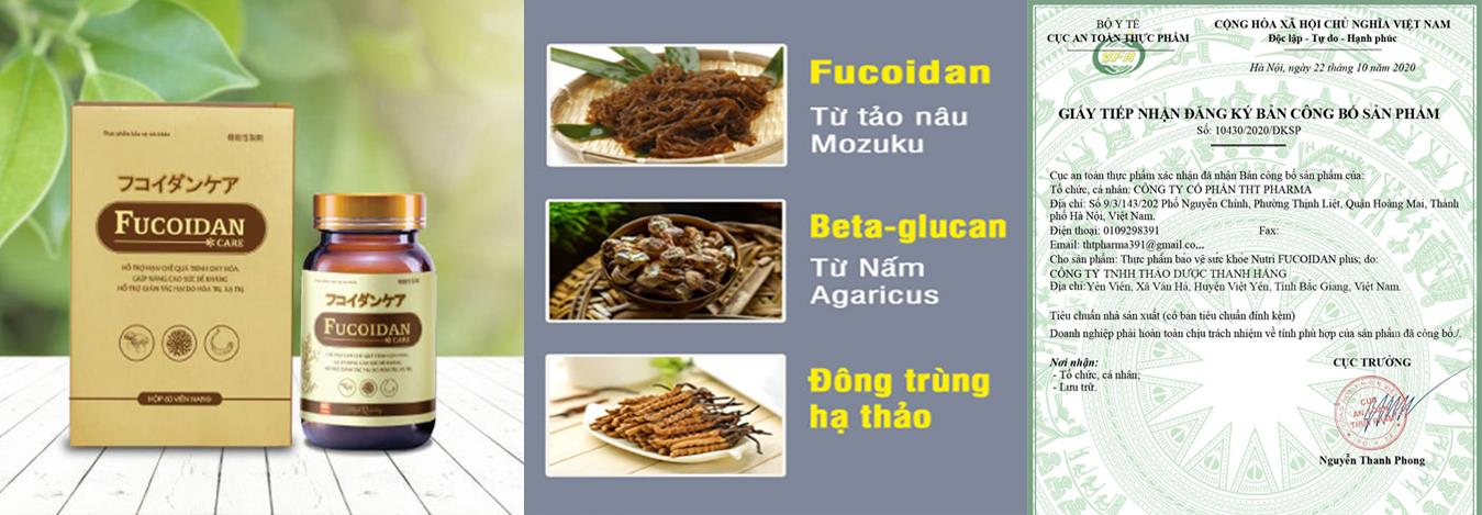 Fucoidan Care Được BYT Việt Nam cấp phép lưu hành toàn quốc